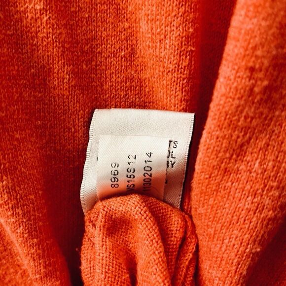 Peter Millar Sweater Men M Orange 1/4 Zip Cashmere Cotton Pullover Golf Grandpa - Picture 6 of 8